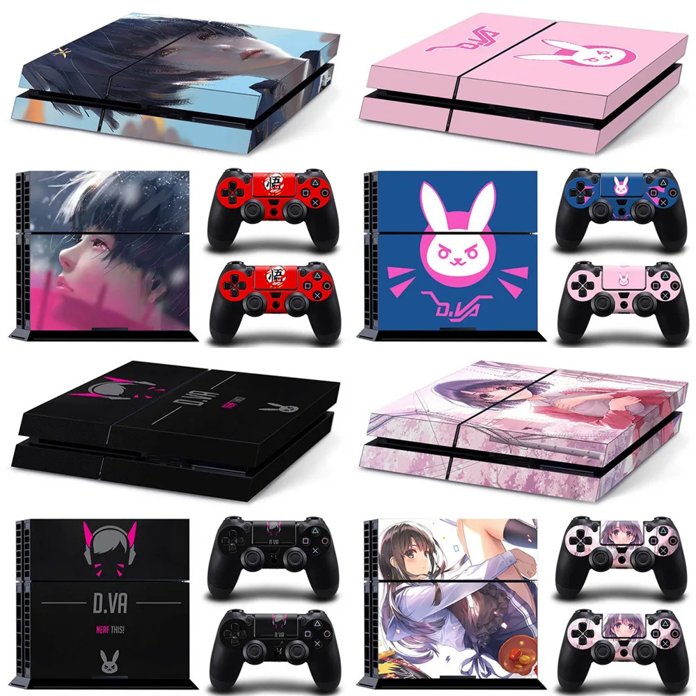 

Retro & Modern Cartoon PVC Decals for PS4 - Gaming Console Skin Stickers with Airflow Channels