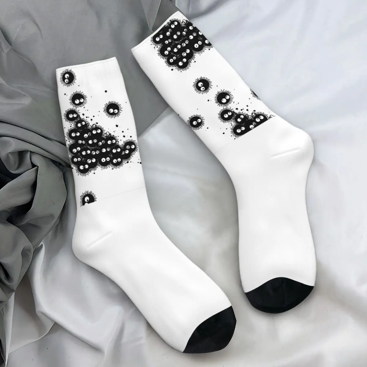 Soot Studio Stockings Soot Sprite Graphic Elegant Socks Autumn Anti-Slip Socks Men's Cycling Warm Soft Socks