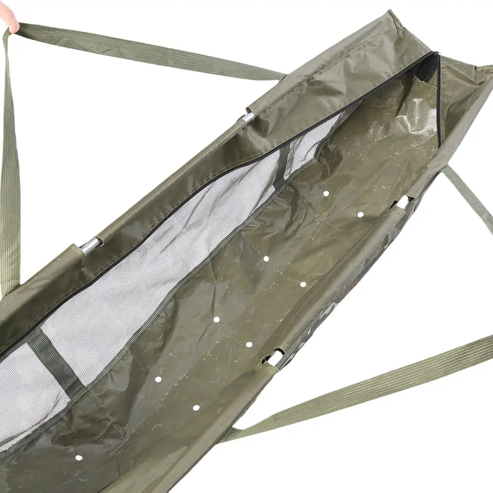 Folding Fish Weighing Sling Portable Carp Fishing Gear Durable Protection Bag Outdoor Measuring Net For Catch