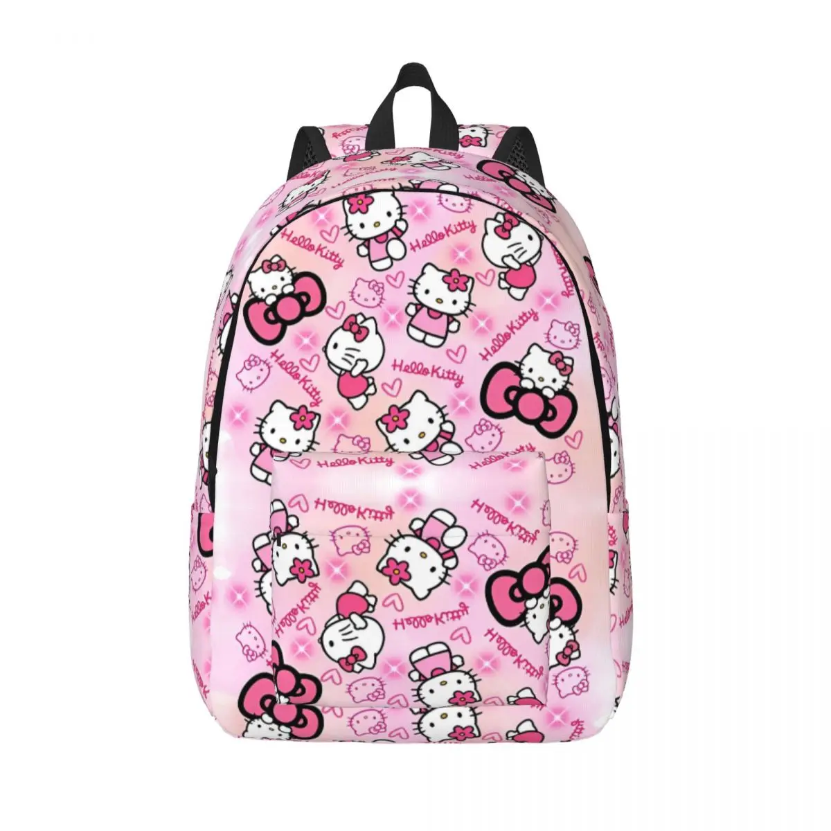 

MINISO Hello Kitty аниме Y2k Kawaii рюкзак Ежедневные Рюкзаки Женские забавные школьные сумки Красочный Прочный Рюкзак