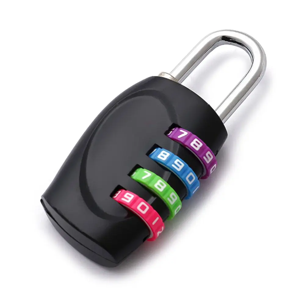 Anti-theft Zinc Alloy Multifunctional 4-digit Number Password Lock Color Padlock Combination Padlock Window Door