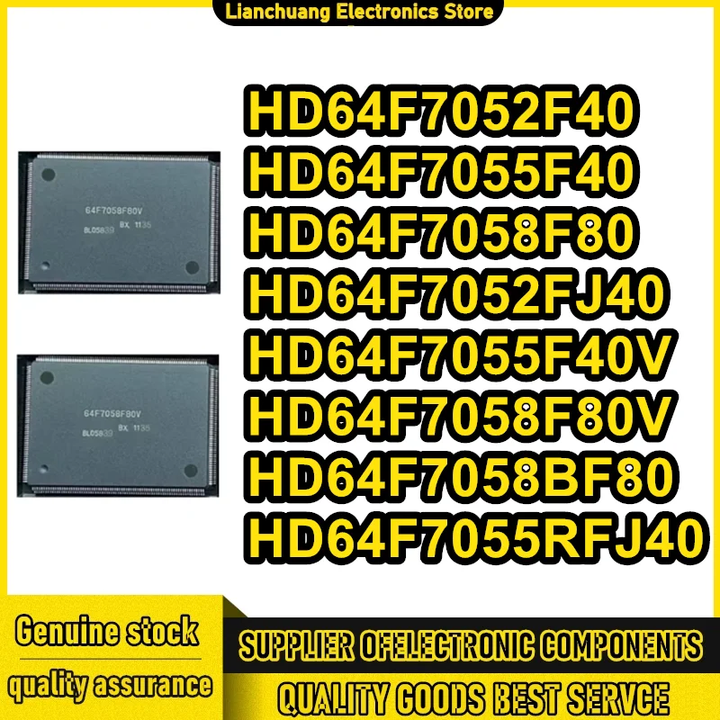

HD64F7052F40 HD64F7055F40 HD64F7058F80 HD64F7052FJ40 HD64F7055F40V HD64F7058F80V HD64F7058BF80 HD64F7055RFJ40 QFP Новые оригинальные микросхемы