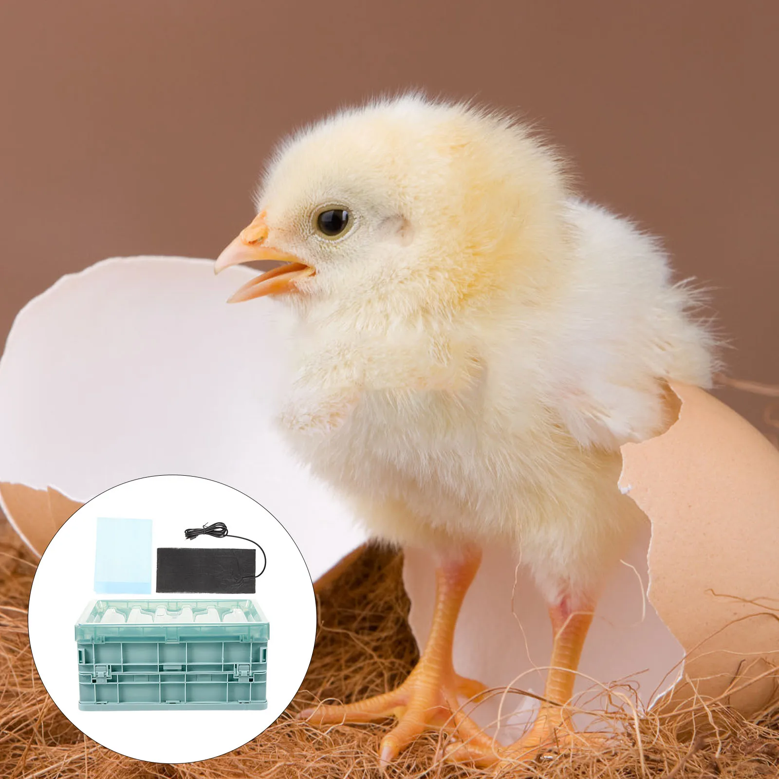 

Parrot Brooder Box Egg Incubator Chicks Nursery Chicken Supplies Foldable Reusable Brooder Heath Pad USB Washable Thin Light Pet