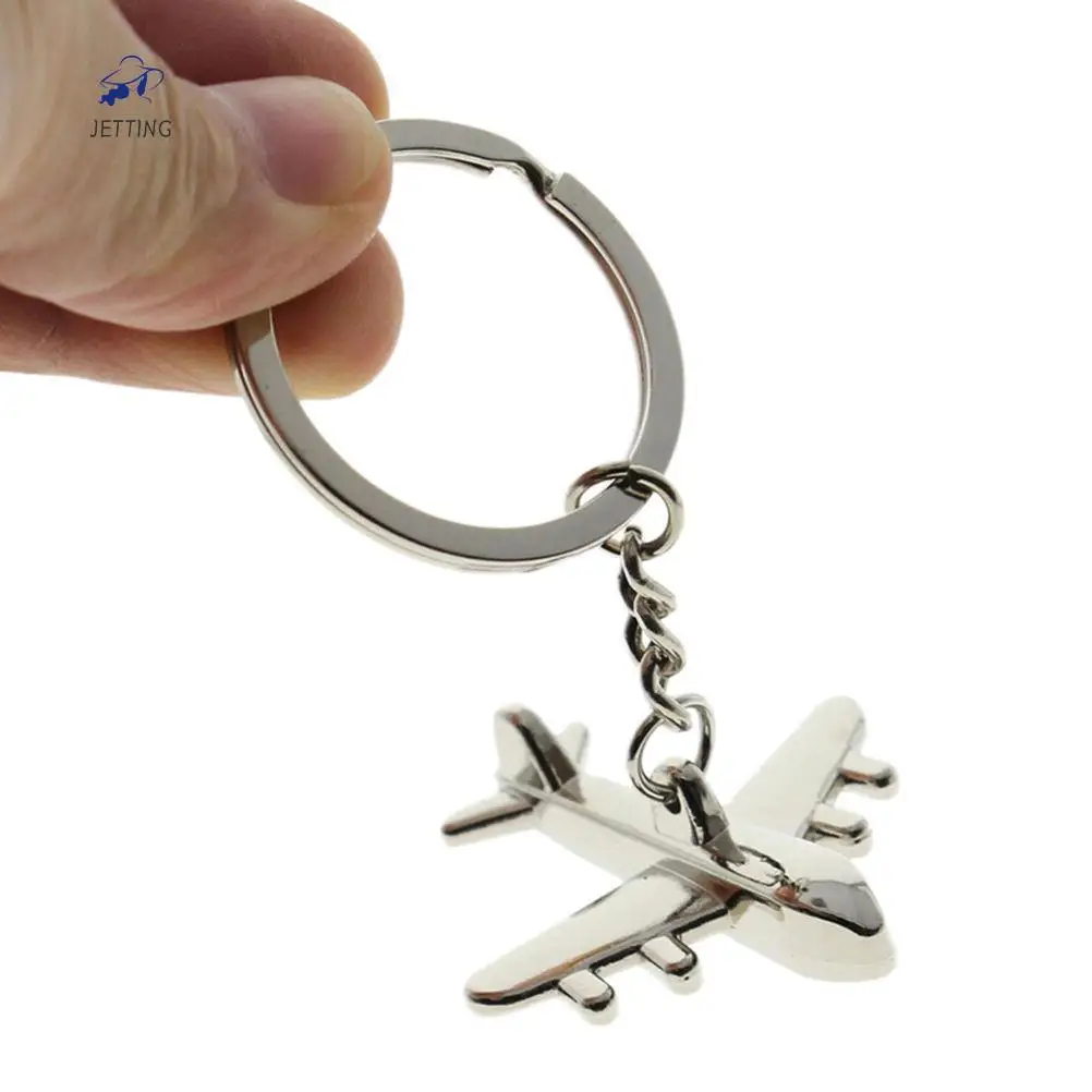 1Pc 3D Air Plane Key Keychain Keyfob Keyring Civil Aviation Toy Air Plane Alloy Aircrafe Keyring Men Car Bag KeyRing Travel Gift