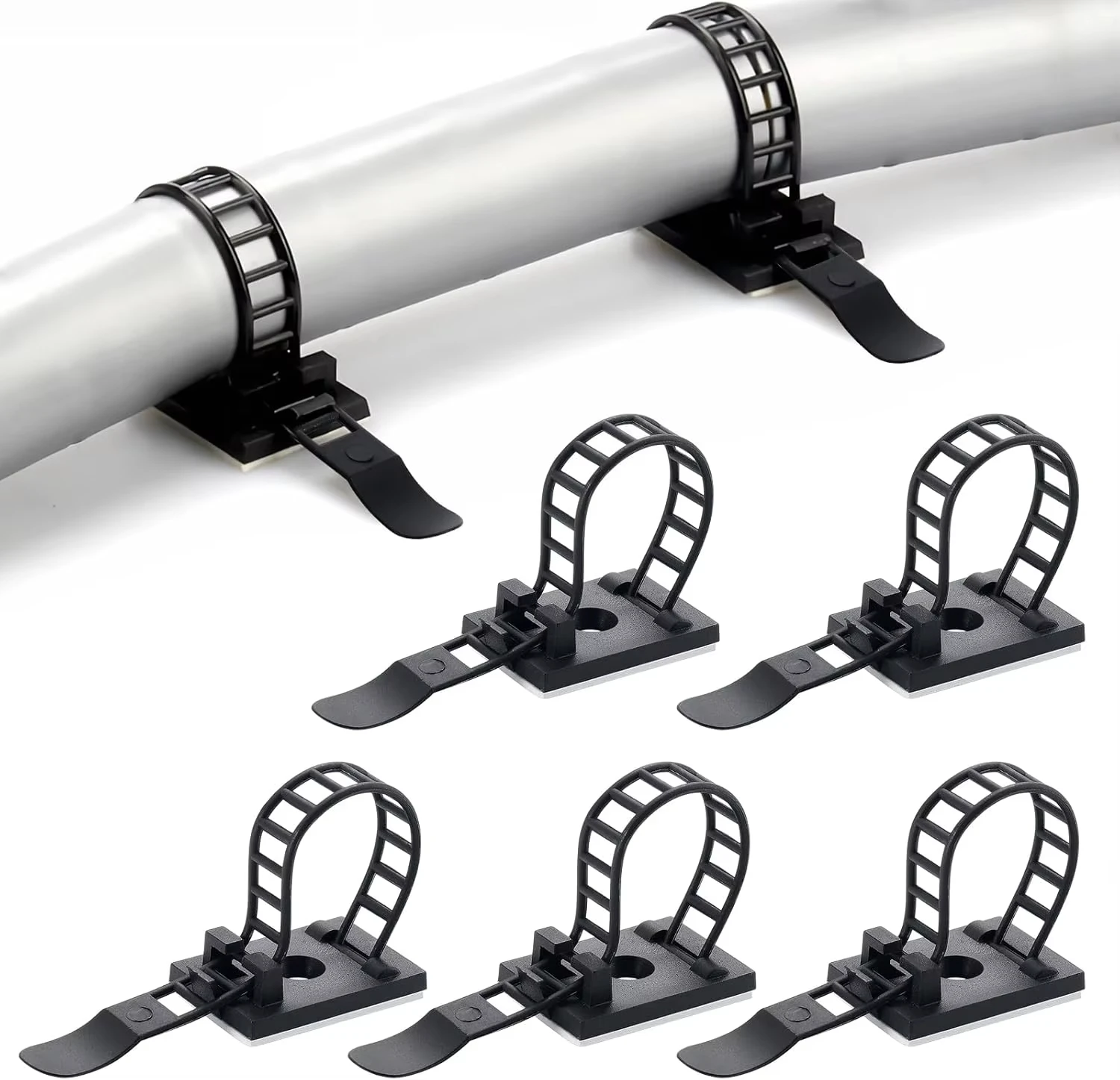 Cable Staple Clip - Cable Tie Mount Adjustable Clips Self