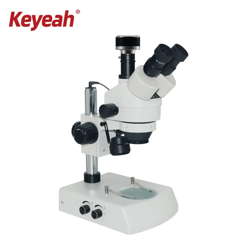 7-45X Continuous Zoom Stereo Trinocular Microscope 4K 2K  HDMI VGA USB WIFI Digital Video Camera for PCB  Phone Repai School Lab