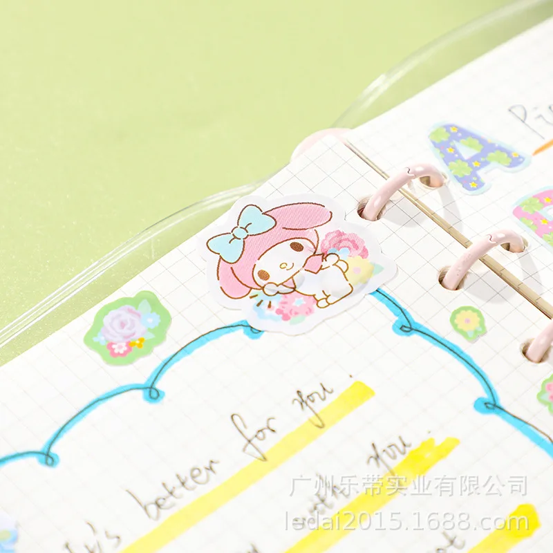 Sanrio Scene Hand Account Stickers Wholesale DIY Creative Cartoon Kuromi My Melody Cinnamoroll Sticker Student Office Supplies