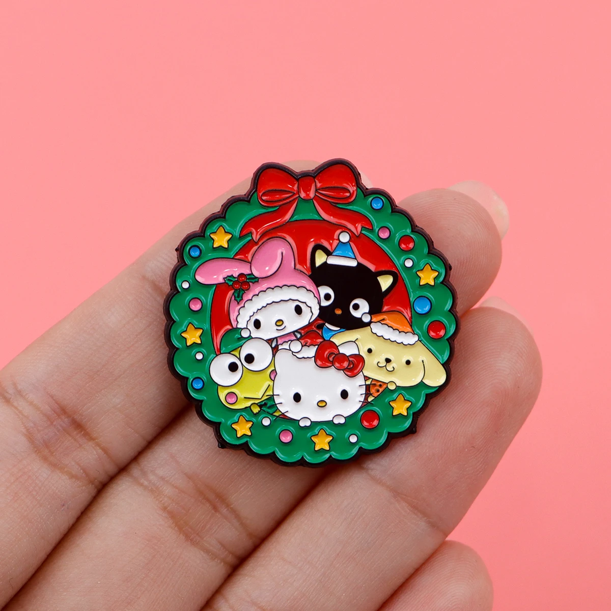 Cute Cat Enamel Pin Badges on Backpack Brooches for Women Anime Lapel Pins Cosplay Accessories Toys Gift Christmas Decoration