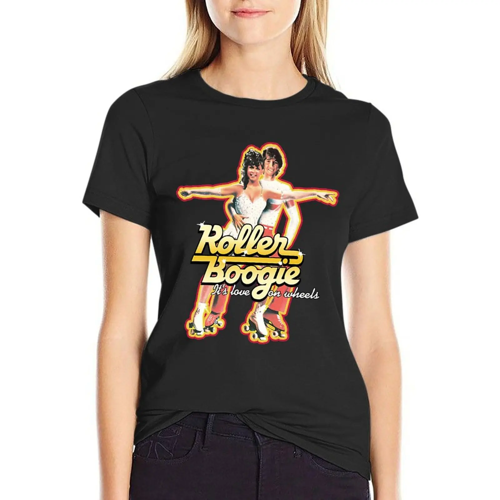 

Roller Boogie T-Shirt customs Aesthetic clothing plus sizes t-shirt dress for Women sexy