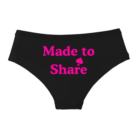 Made to Share Letters Women Sexy Panties Comfortable Female Underwear Seamless Hot Underpants White Lingerie Ladies Briefs