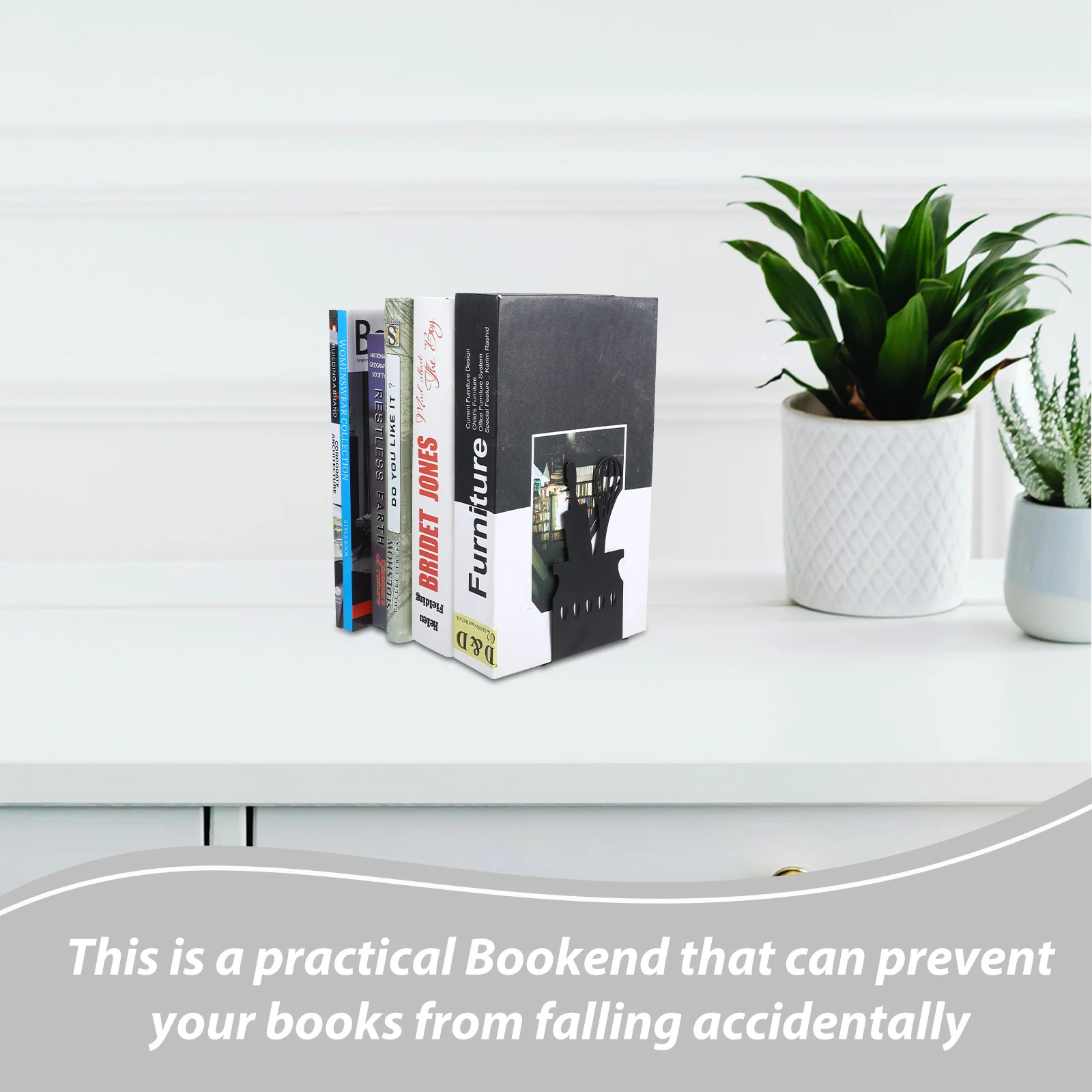 2pcs 1 Pair Of Kitchenware Design Bookends Metal Non-Slip Tableware Shaped Book Holders For Office Study Decorative Bookends For