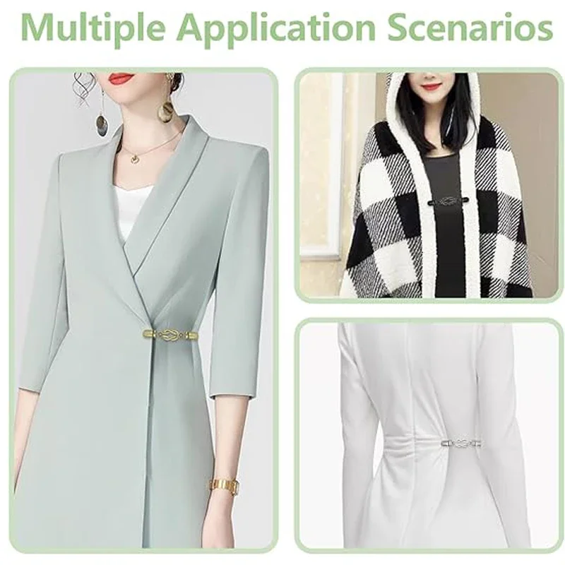 

Vintage Sweater Clips Cinch Clips Dress Clips Back Cinch Elastic Shawl Cardigan Fit Dress Pant Waist Tightener Clothes 1 or 3Pcs