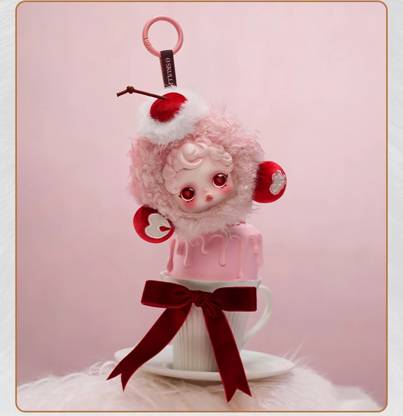 Authentieke POPMART SKULLPANDA Sleepless Theater Series oortelefoon Case Perifere hanger cadeau Verrassing xmas Mystery Box speelgoed