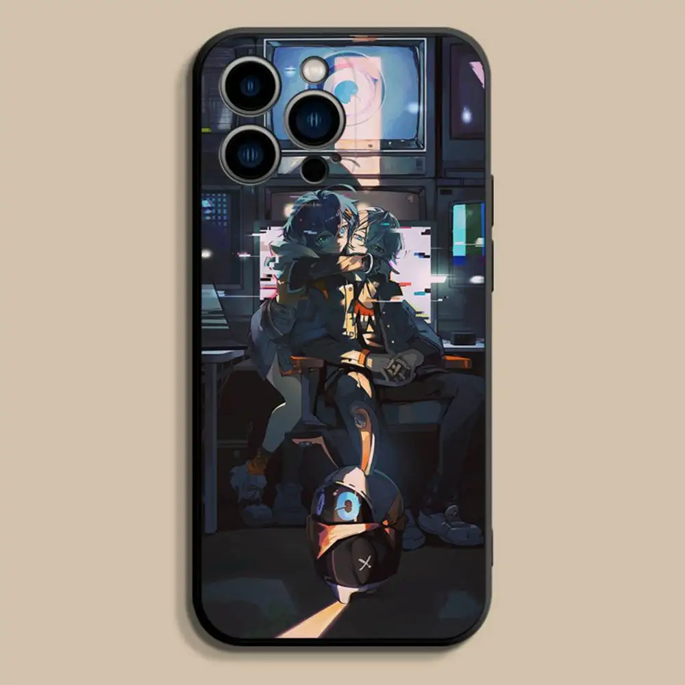 Zenless Z-Zone Zero Phone Case For iPhone 17,16,15,14,13,12,Pro,Max,Plus,E,SE4,Air,Mini Black Soft Cover