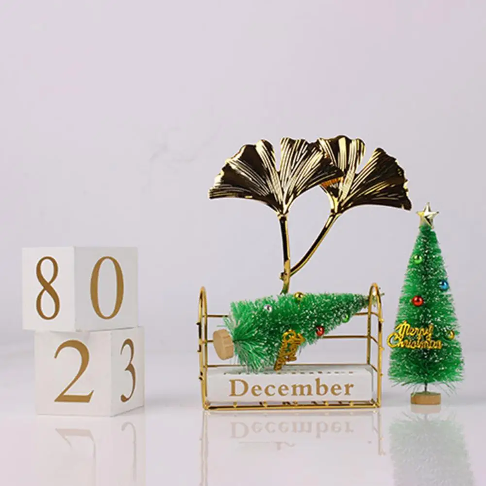 2 Styles Attractive Wooden Calendar Manual Square Calendar Decor Reusable Monthly Calendar Smooth Edge for Household