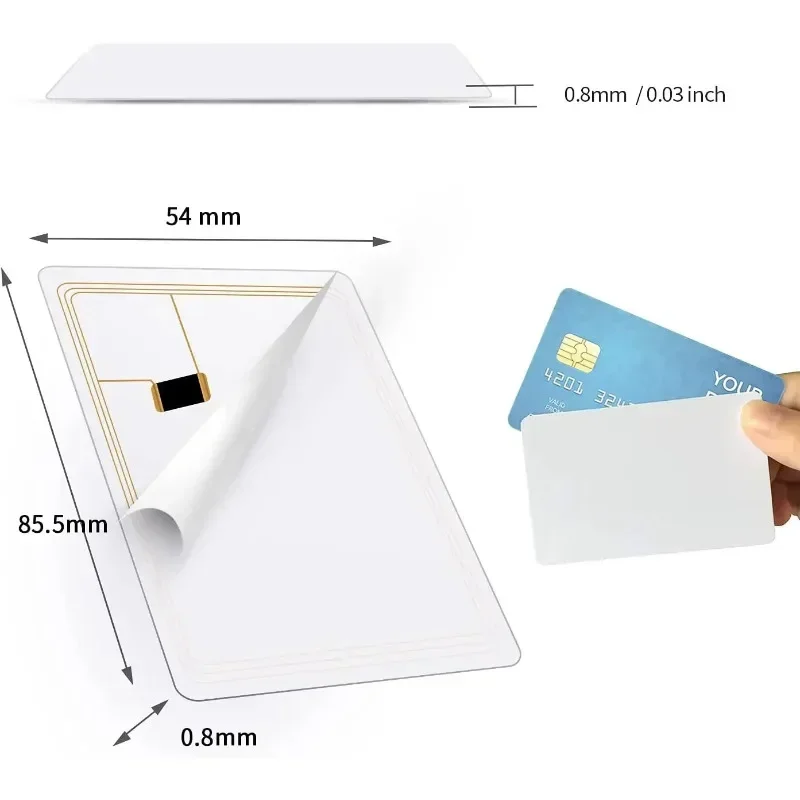 50 pcs Ntag216 Smart Card 13.56MHz PVC White Cards RFID NFC Tag Blank IC Chip 888 Bytes ISO14443A For Android IOS NFC Phones