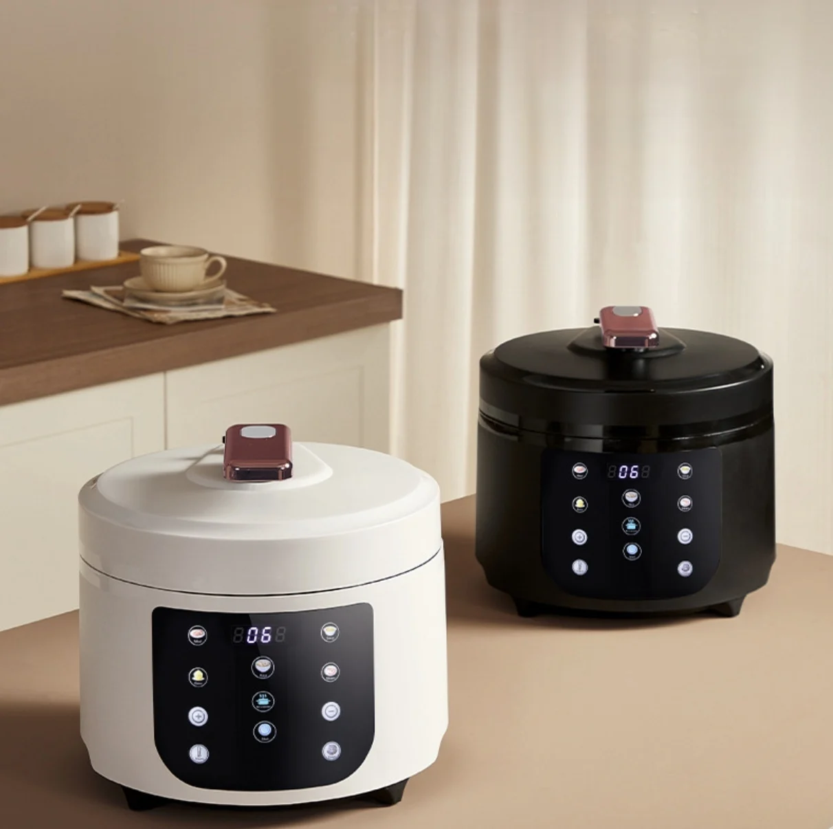 5L Pressure Cooker  Household Use Large-capacity 24-hour Reservation Heat Preservation Cooking Rice Making Soup