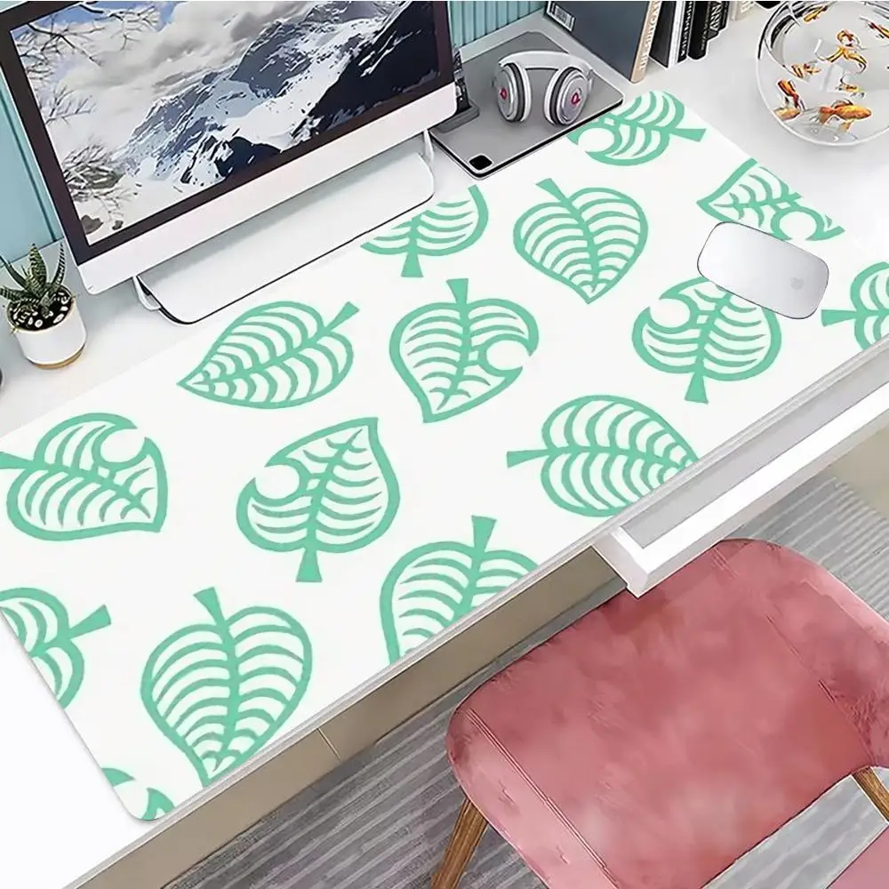 

Cartoon Green Leaves Mouse Pad Gaming Mouse Pad, Mouse Pad with Edges and Non-Slip Rubber Base, Extended Mouse Pad