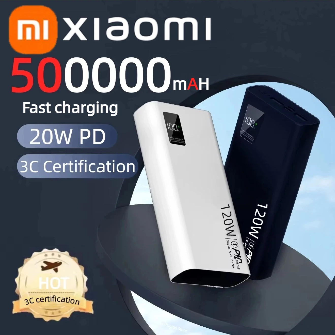 XIAOMI 120W Power Bank 50000mAh 14.83€