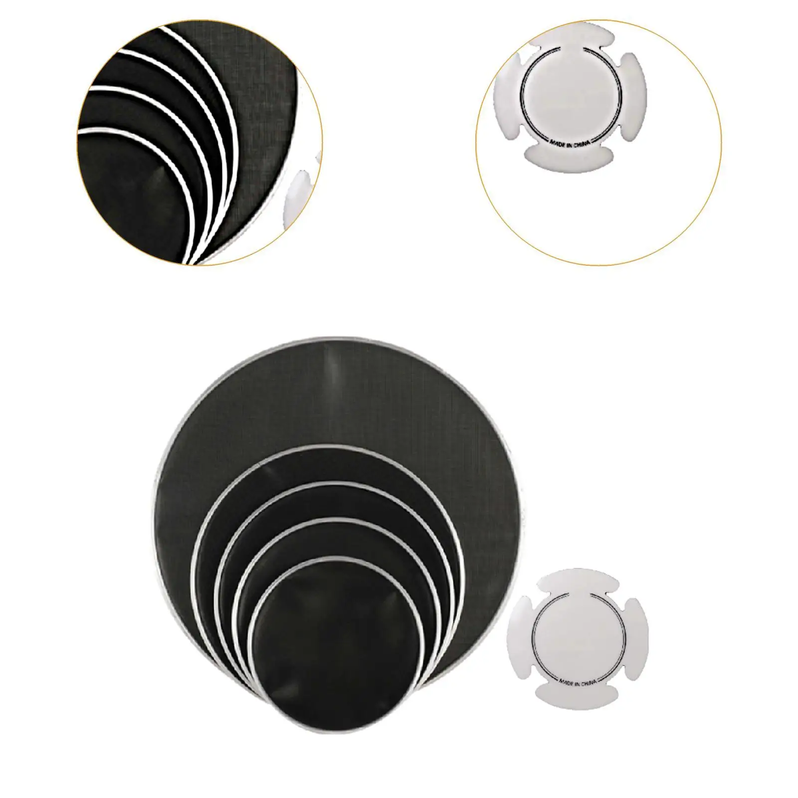 5 قطع رأس الطبل ممارسة هادئة احترافية، عملية، رأس الطبل المتوازن كتم الصوت للمبتدئين في مرحلة الأداء