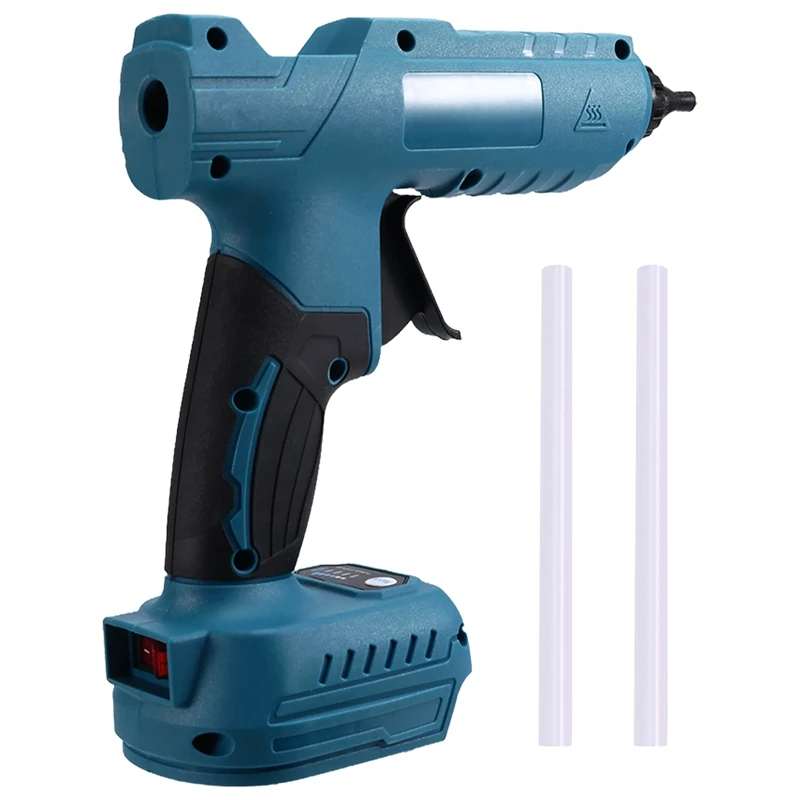 

ABAE-Cordless Electric Hot Melt Glue Tool Rechargeable Anti-Scald Copper Nozzle DIY With Glue Sticks For 20V Battery