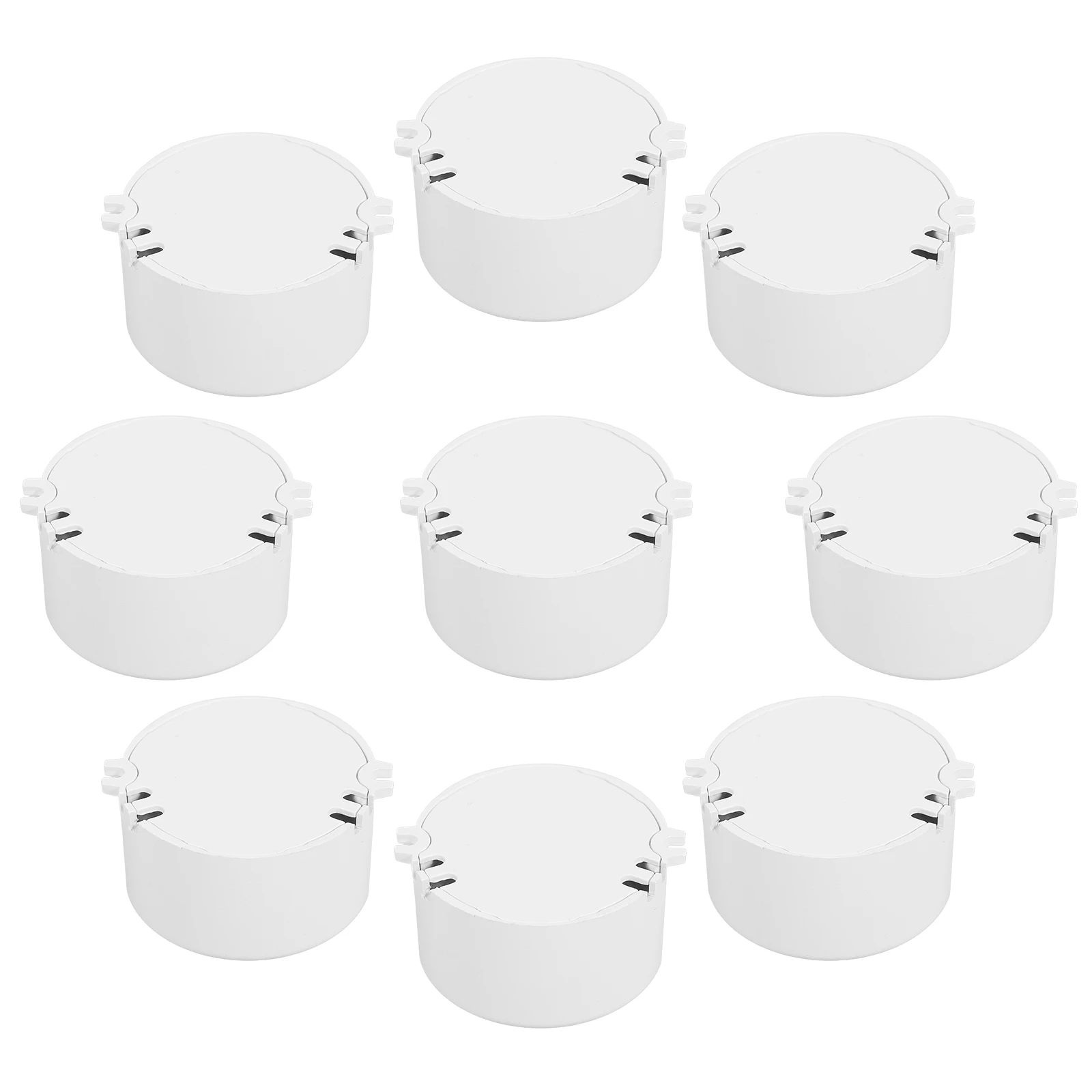 

10pcs Mini Round Plastic Case for LED Devices Drop Resistant Lightweight Controller Shell Compatible