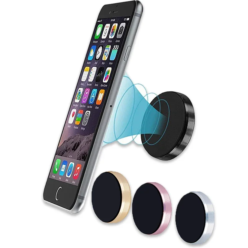 

Car Phone Holder Dashboard Magnet Cell Phone Round Magnetic Stand Steering Wheel Holder Magnetic Wall Holder for Universal Phone