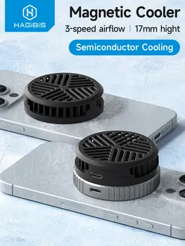 Hagibis Magnetický chladič mobilního telefonu Univerzální chladicí ventilátor pro mobilní telefon pro iPhone 17 Pro Black Shark Herní živý přenos 10 nejlepší prodej mobilní chladič - №4