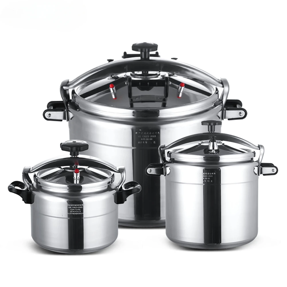 

5-80L Commercial Pressure Cooker Aluminum Alloy Pressure Cooker Explosion-Proof Pressure Pot Induction Cooker Gas Universal Pan