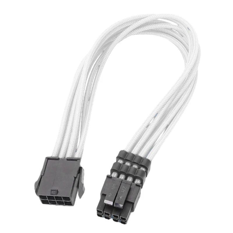 CPU 8Pin to 8 Pin (4+4) Power Module Cable Efficient Power Supply CPU 8Pin Connector 18AWG Soft Woven Line Durable