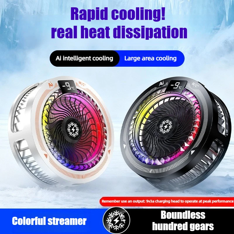 

TH25 Pro NEW Mobile Phone Magnetic Back-Clip 2 in 1 PUBG Game Cooler Semiconductor Fast Cooling Fan Radiator for IPhone Android