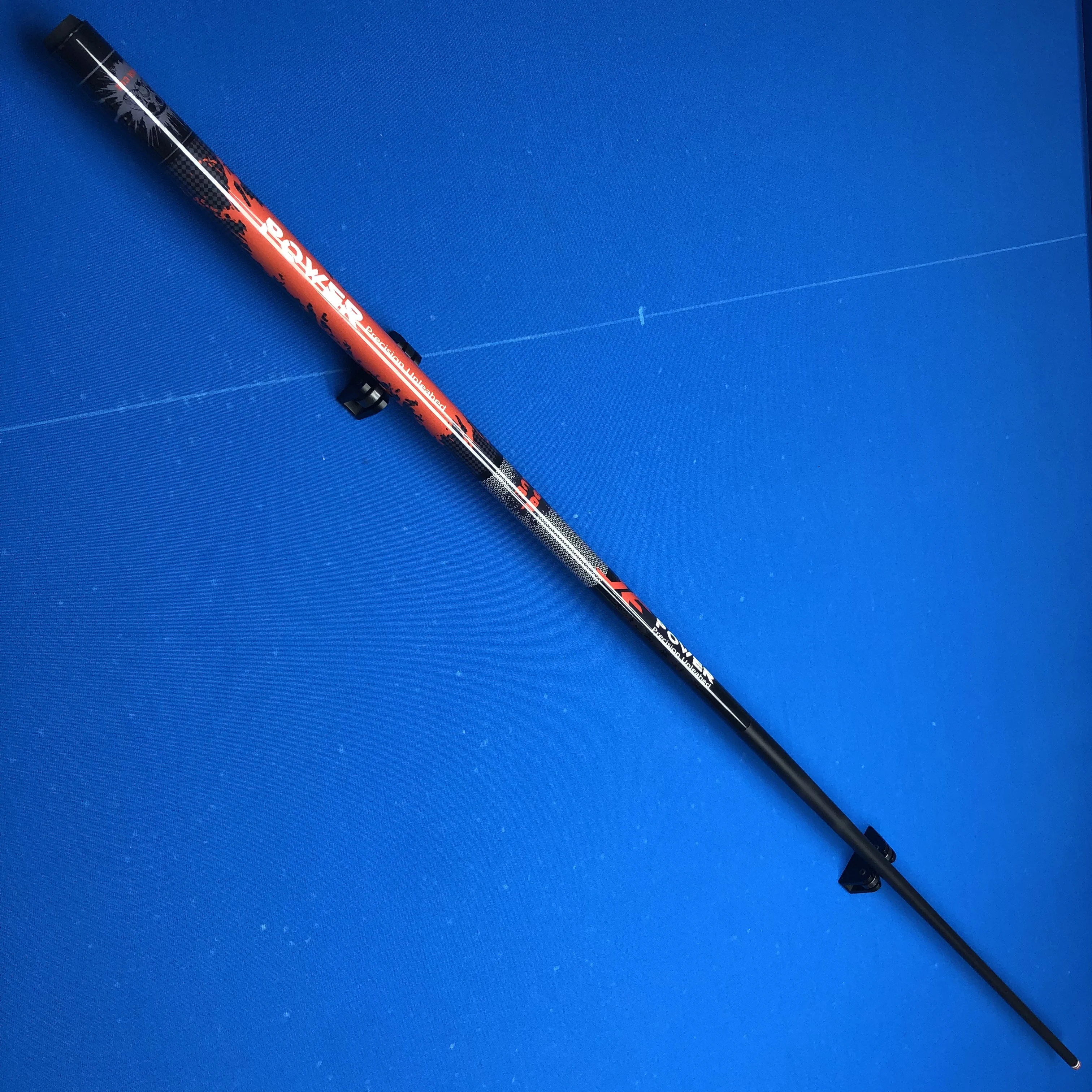 Fiberglass Pool Cue 12.5mm Multi-Layer Rainbow Tip 150cm 1/2 Split Stainless Quick Release Joint Extendable With Vibrant Pattern