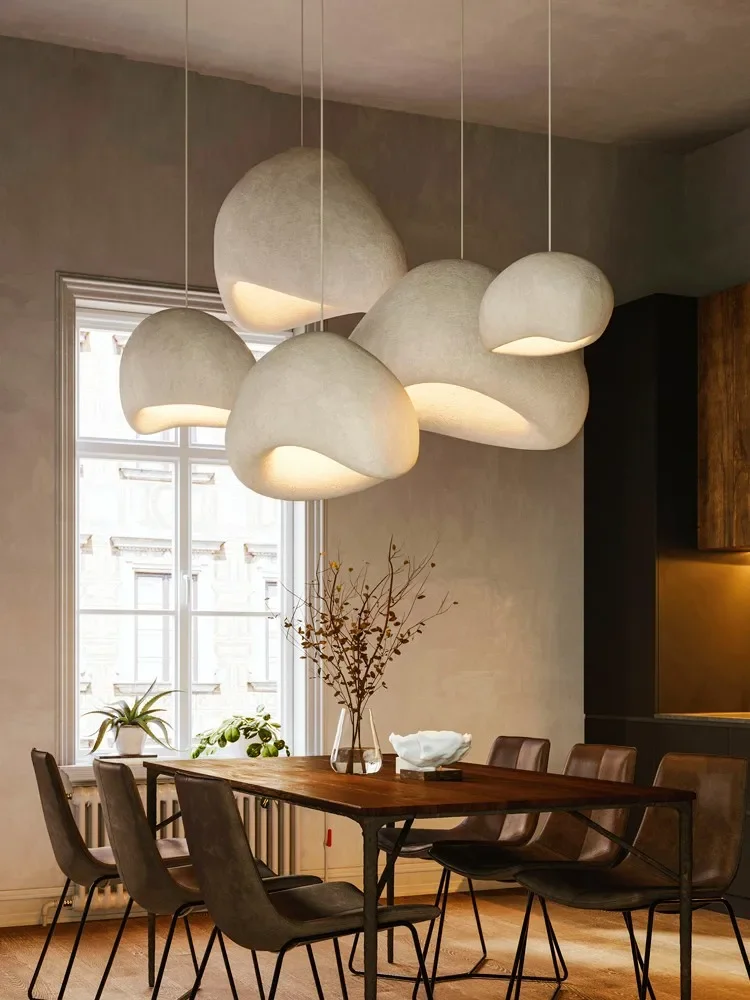 Nordic simples sala de estar quarto luzes pingente decoração casa cozinha ilha lustres sala jantar branco redondo luminárias