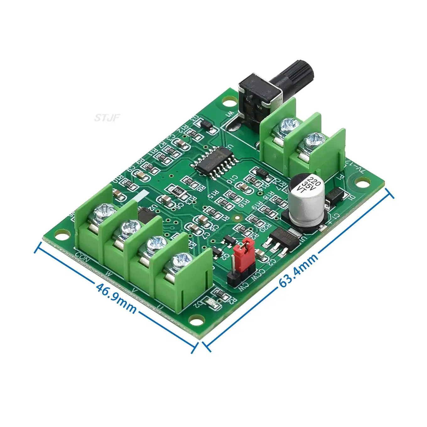 5V 12V Brushless DC Motor Driver Controller Board with Reverse Voltage Over Current Protection for Hard Drive Motor 3/4 Wire