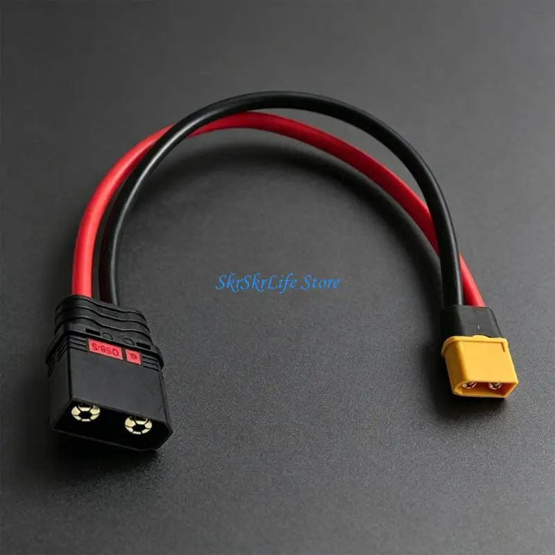 E65E XT60 Male To QS8 Male Silicone Power Cord XT60H To QS8 Power Cable Compatibility With Remote Car And E Bike