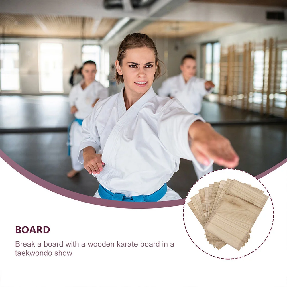 15 Pcs Taekwondo Plank Home Practice Board Boards for Breaking Portable Wood Punching Gym Karate Accessory Training