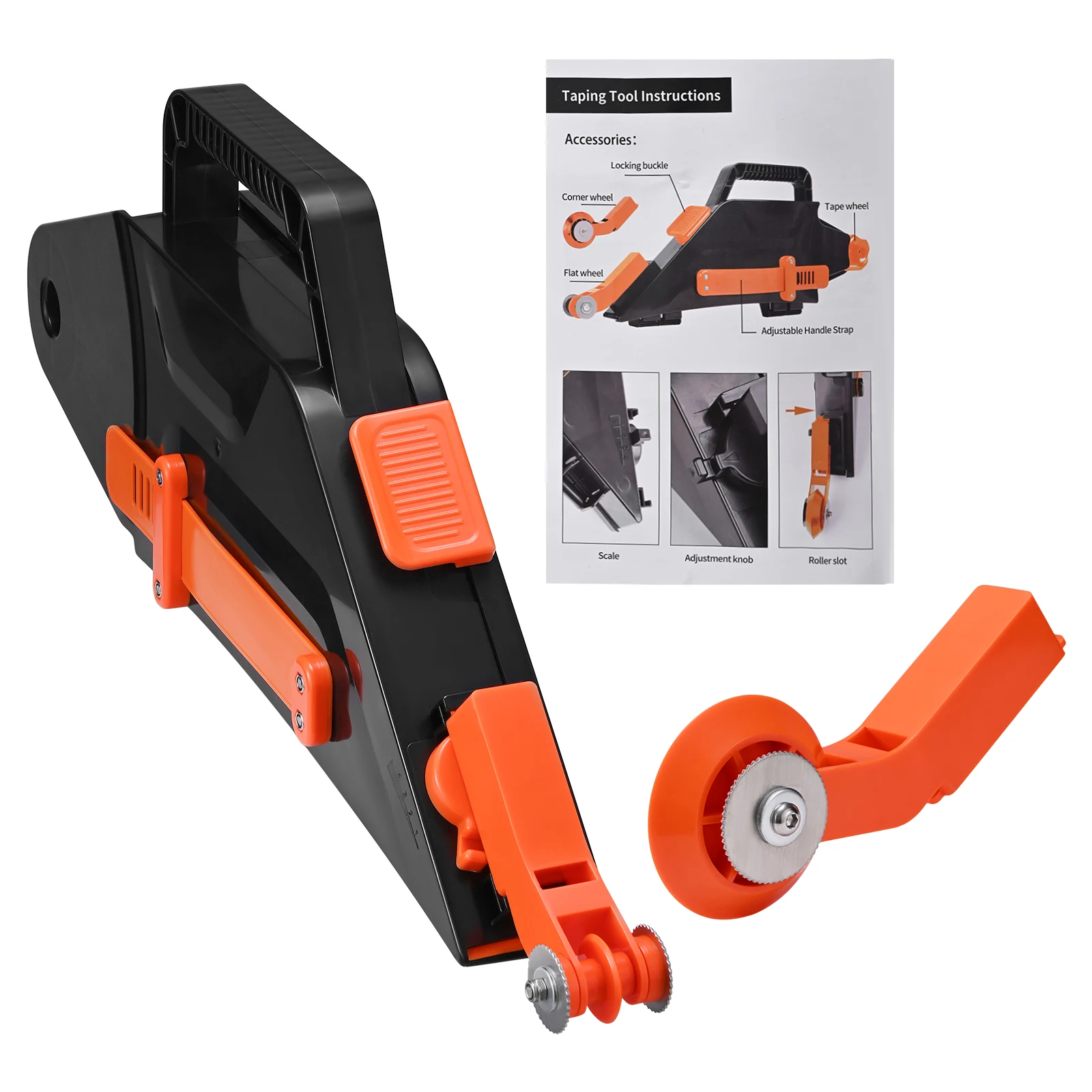 أداة توصيل ألواح الجبس موزع الطين ومجموعة بناء ملء المفاصل مع أسطوانة الزاوية الداخلية القابلة للعكس لليد اليمنى/اليسرى #2