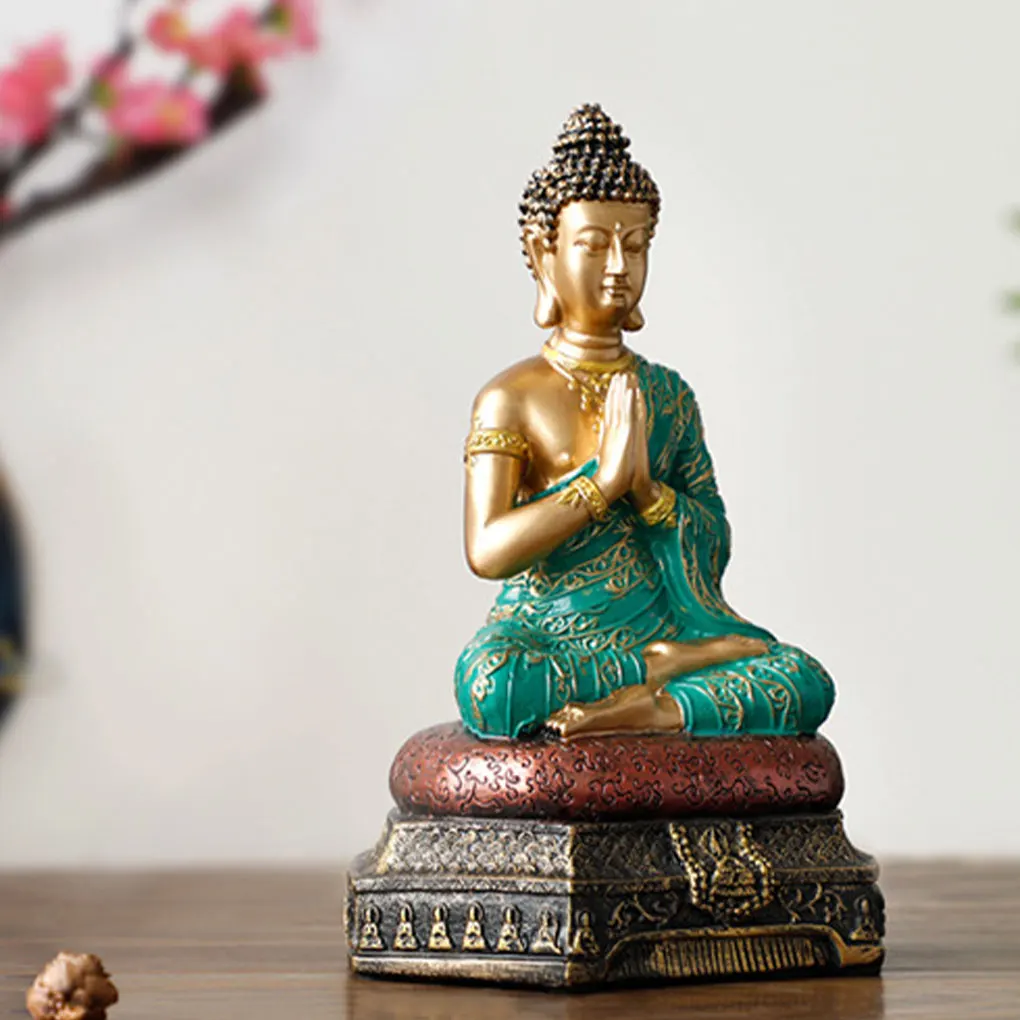 

Buddha Statues Meditation Sculpt Sitting Home Statue Gift Vintage