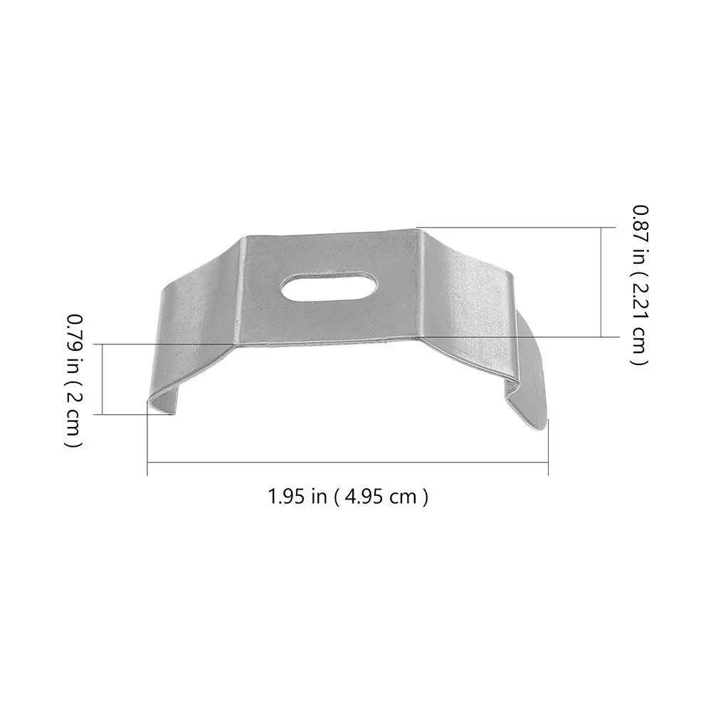 20Pcs Iron Vertical Blind Clamps Brackets Mounting Clips Strong Holder for Vertical Blinds Sheer Shades Window Decor