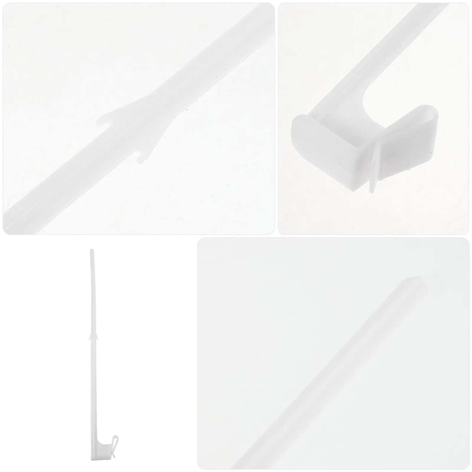 10Pcs Universal Car Window Flag Poles Plastic Clip-on Mount Strong Hold for Parade Road Rally Patriotic Car Flag Banner Holder view 2