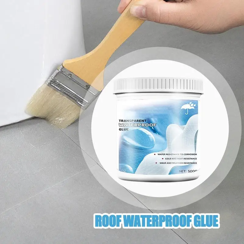 Transparent Waterproof Adhesive 300ml Anti-Leakage Agent UV-Resistant Glue Concrete Sealer Crack Filler For Bathroom Kitchen