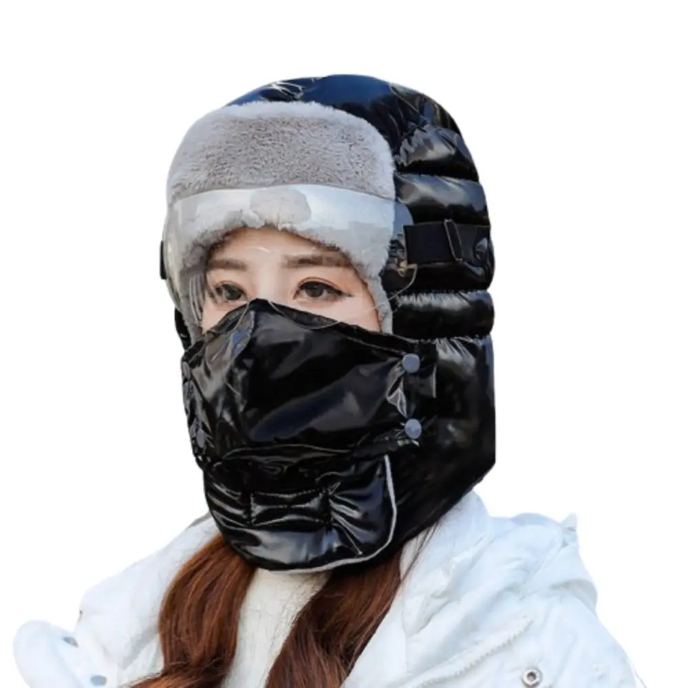 

Windproof Full Face Cover Hats Keep Warm Ear Protection Winter Goggles Mask Hat Thicken Waterproof Winter Electric Car Hat