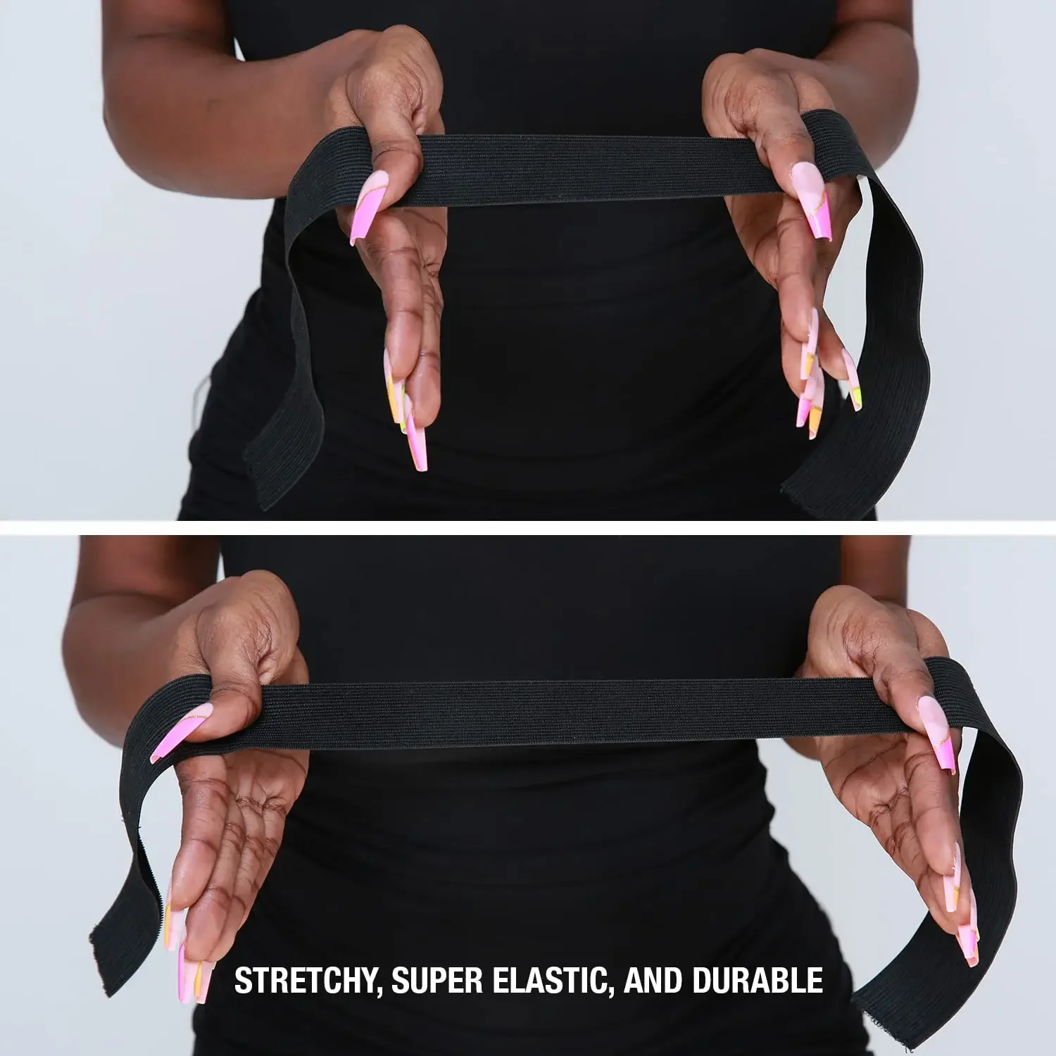 3 قطع من أربطة ذوبان الدانتيل المرنة، عصابات رأس شعر مستعار قابلة للتعديل لوضع أمامي من الدانتيل