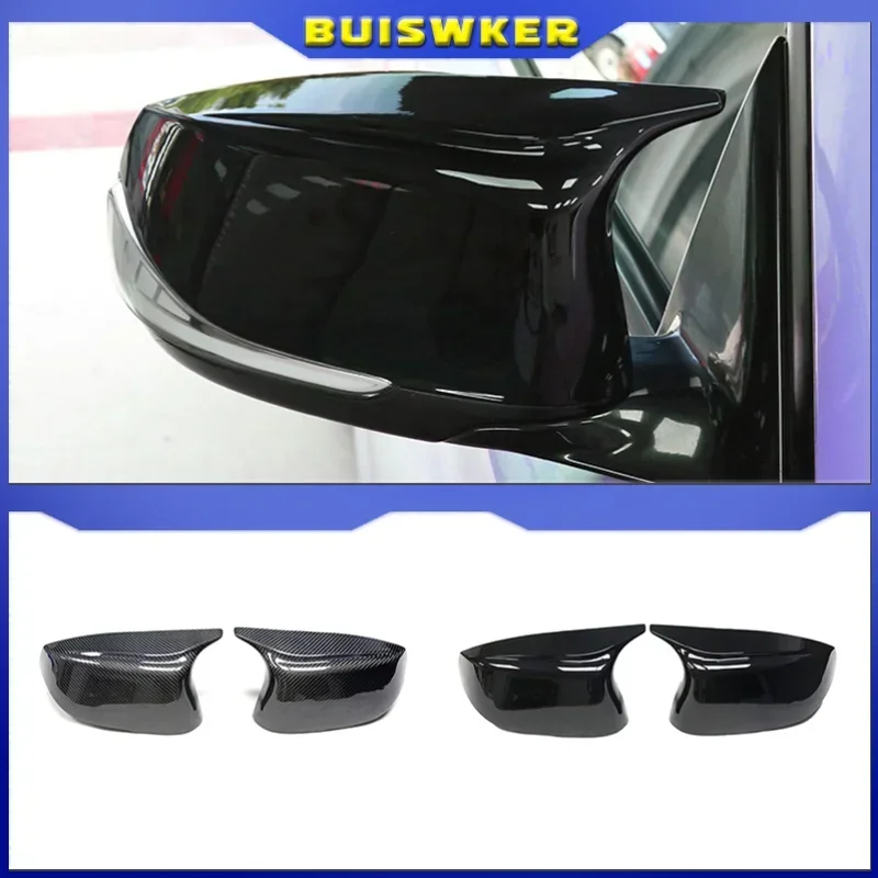 

1 Pair Glossy Bright Black Mirror Covers Left Right Side Rearview Mirror Cap Shell For Infiniti Q50 Q60 SQ50 XQ30 2014-2020