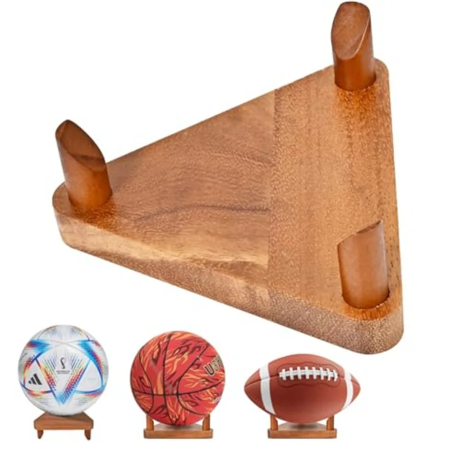 

Стойки для мячей Футбольные стойки Баскетбольные стойки Волейбольные сувенирные стеллажи из орехового дерева