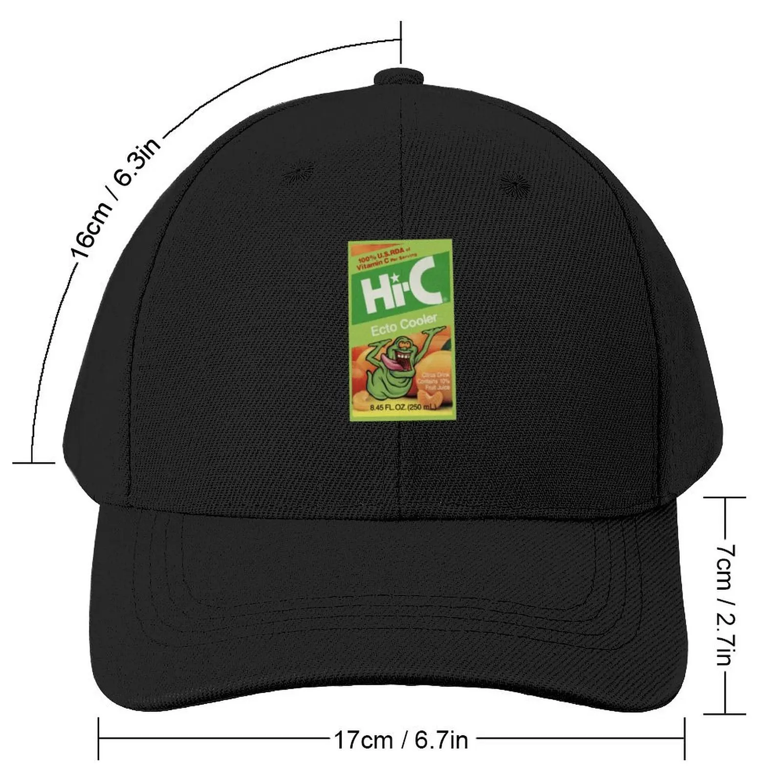 Ecto Cooler Slimer Retro Vintage Drink Baseball Cap Ball Cap Anime Hat Men Luxury Brand Women's