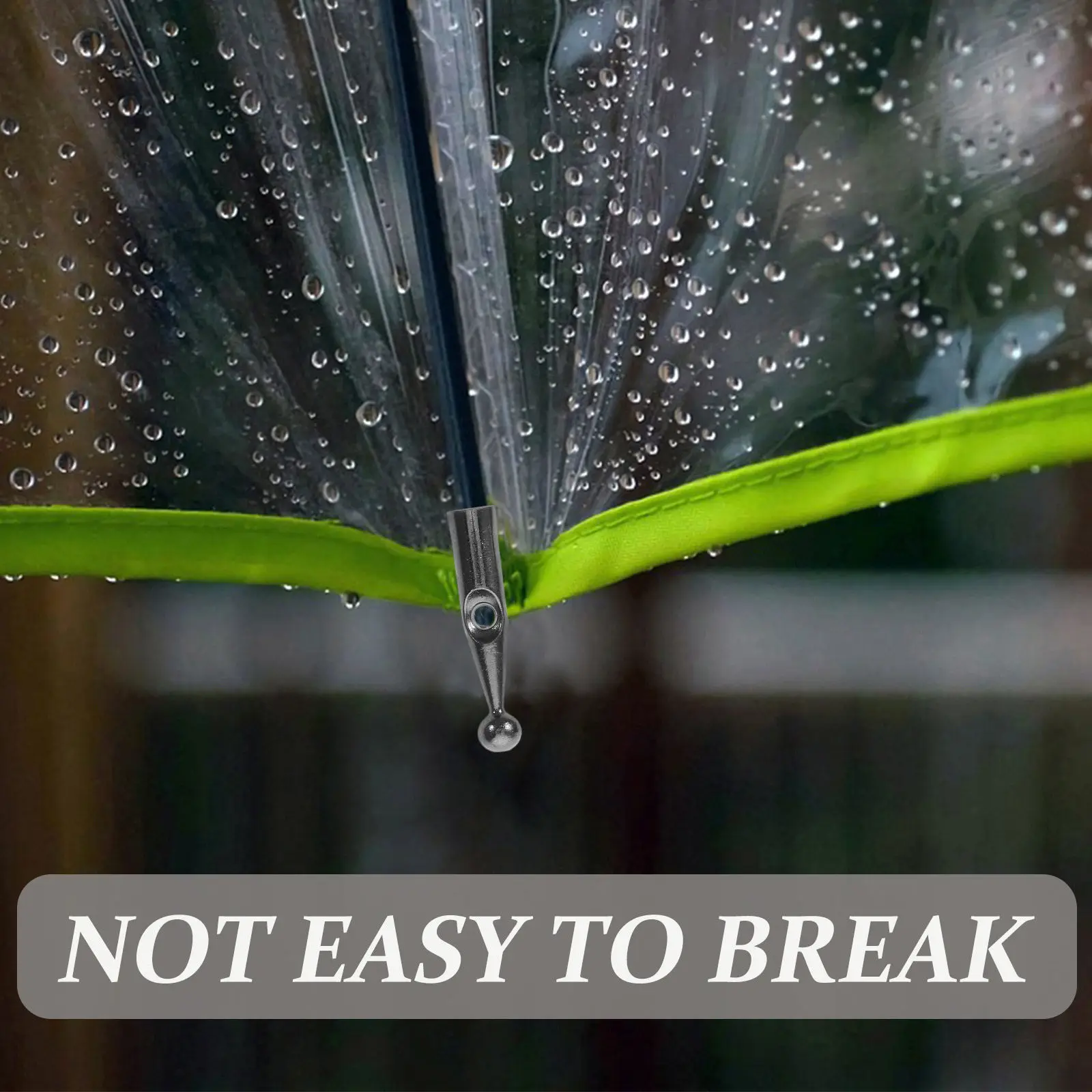 10Pcs Reverse Folding Umbrella Tail Beads Silver Metal Repair Replacement Anti- for Patio Home Office Umbrella