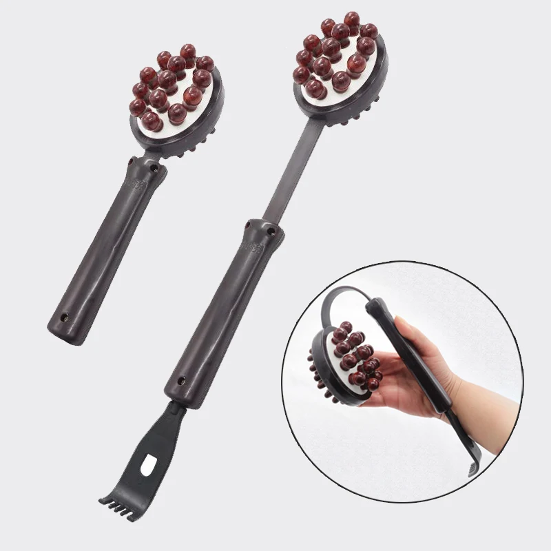 Portable Self-Massage Hammer Stick, Extendable Back Scratcher & Muscle Relaxer, Lightweight Meridian Tool for Daily Use