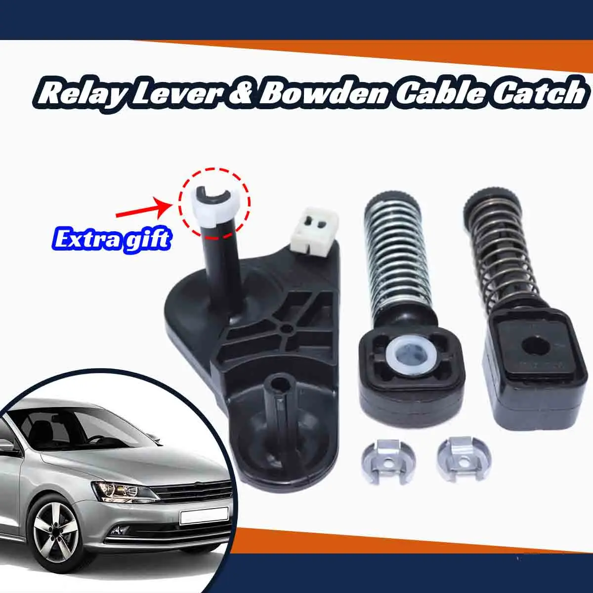 

Relay Lever Bowden Cable Catch Lock Washer Set for VW Vento 2010-2022 Gearstick Selector Shifter Linkage Replace Accessories Car