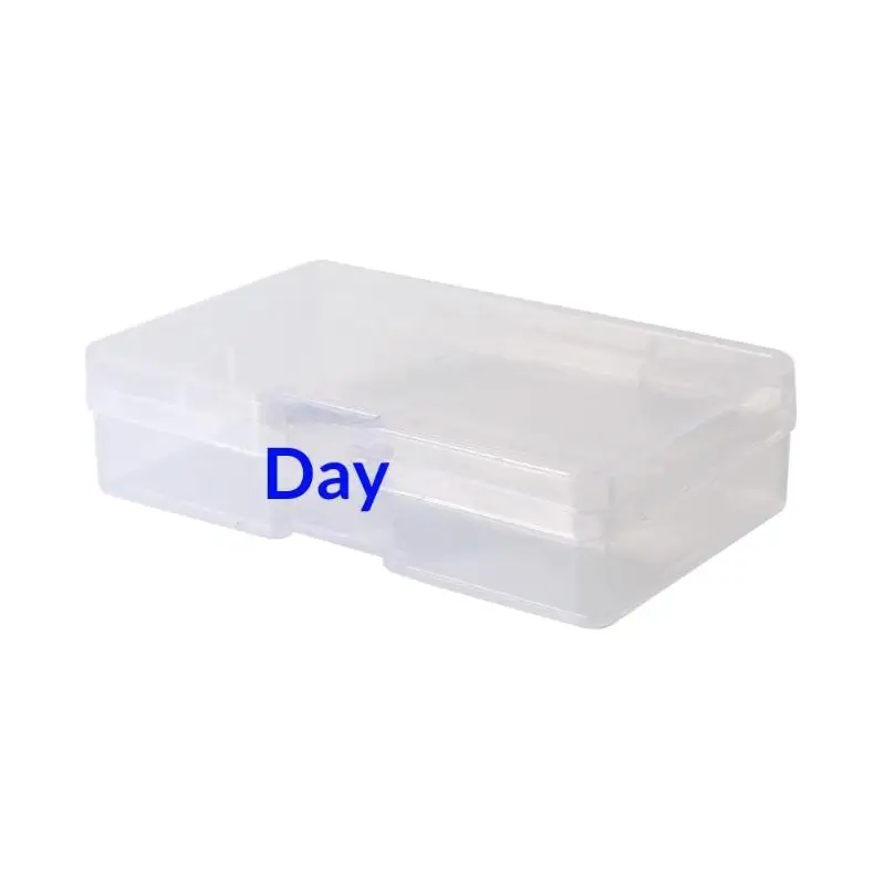 5 قطعة صندوق شفاف قابل للقفل كائن صغير صندوق تخزين معدات صيد الأسماك اكسسوارات صندوق المواد البلاستيكية القرط صندوق مجوهرات #5